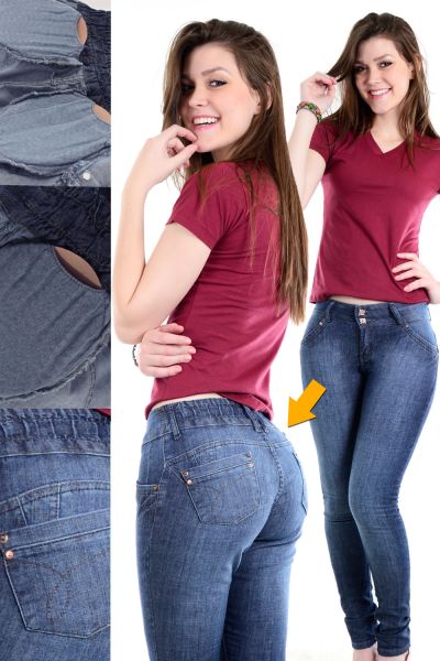CALÇAS JEANS LEVANTA BUMBUM DO 36 AO 44
